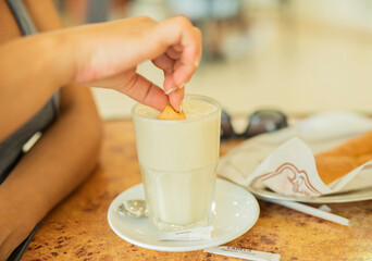 Enjoying a tasty snack