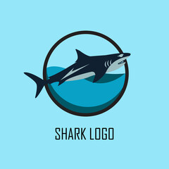 Illusrtration vector graphic of Minimalist Shark logo with a simple but cool and elegant shape. Good for people who need a business logo with a fish theme. Can also be used as an esport logo