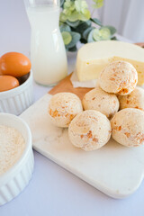 bread and cheese and egg