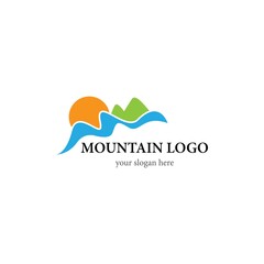 Mountain logo template icon design