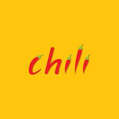 Hot chili logo vector icon design