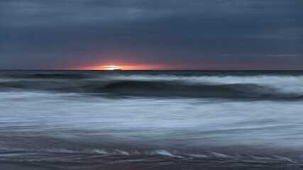 storm over the sea