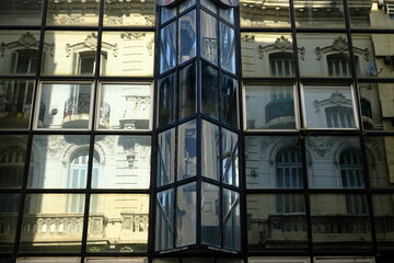 Argentina Buenos Aires - Reflecting house facade