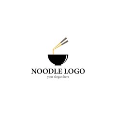 Noodle logo template vector icon design