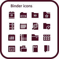binder icon set