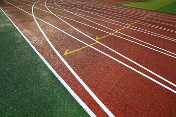 Fototapeta premium Track and field digital