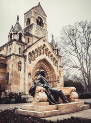 The Chapel of Jak in Vajdahunyad Castle in the City Park in Budapest, Hungary. © Prusac