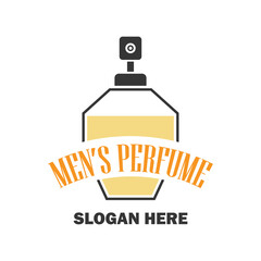 perfume for man fragrance logo with text space for your slogan tag line, vector illustration