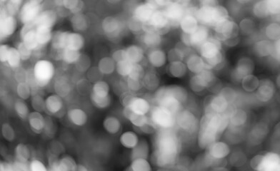 white bokeh abstract on Black background