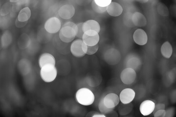 white bokeh abstract on Black background