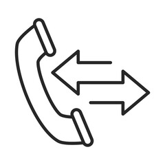 phone call service electronic device line style icon