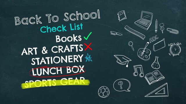 Back to School Check List