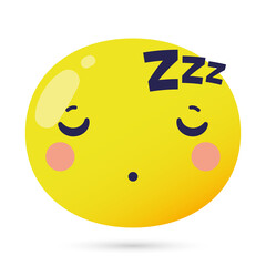 emoji face asleep funny character