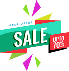 Special offer final sale banner. Vector illustration.