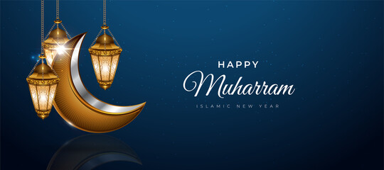 Happy Muharram Islamic Background