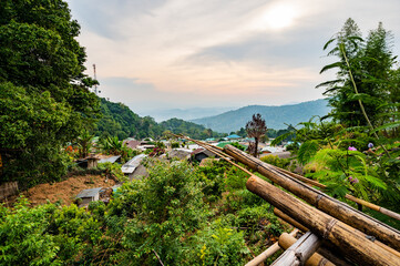 Doi Pui Mong hill tribe village at Doi Suthep Pui national park