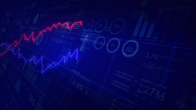 Growing financial charts. Financial charts with increasing profits. Economy background. More color options in my portfolio.