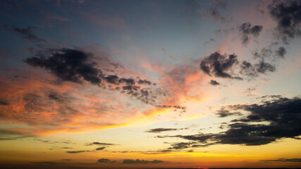 sunset over the sea