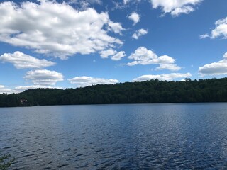 lake and clouds