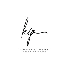 KG initials signature logo. Handwriting logo vector templates. Hand drawn Calligraphy lettering Vector illustration.
