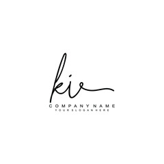 KI initials signature logo. Handwriting logo vector templates. Hand drawn Calligraphy lettering Vector illustration.
