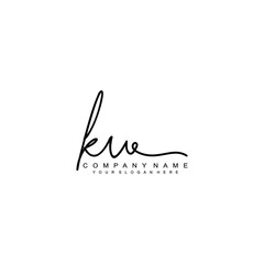 KU initials signature logo. Handwriting logo vector templates. Hand drawn Calligraphy lettering Vector illustration.
