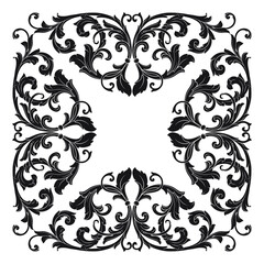 Classical baroque vector of vintage element for design. Decorative design element filigree calligraphy vector. You can use for wedding decoration of greeting card and laser cutting.