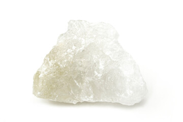 Alum stone isolated on white background.