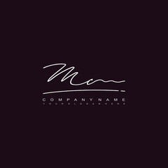 MC initials signature logo. Handwriting logo vector templates. Hand drawn Calligraphy lettering Vector illustration.