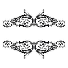 Classical baroque vector of vintage element for design. Decorative design element filigree calligraphy vector. You can use for wedding decoration of greeting card and laser cutting.