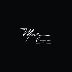 MN initials signature logo. Handwriting logo vector templates. Hand drawn Calligraphy lettering Vector illustration.