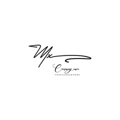 MX initials signature logo. Handwriting logo vector templates. Hand drawn Calligraphy lettering Vector illustration.