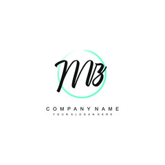 MZ initials signature logo. Handwriting logo vector templates. Hand drawn Calligraphy lettering Vector illustration.
