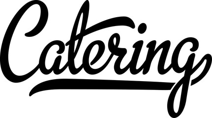 Catering Typography Vector Illustration