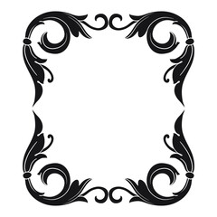 Classical baroque vector of vintage element for design. Decorative design element filigree calligraphy vector. You can use for wedding decoration of greeting card and laser cutting.