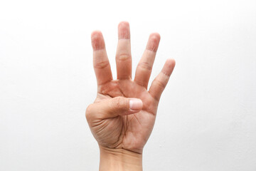 hand gesture with with background