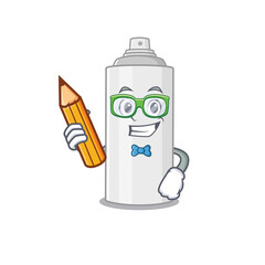 A student hair spray mascot design study at home during pandemic