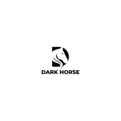 D DarkHorse Logo Design Vector