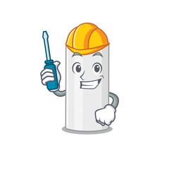 caricature design style of hair spray worked as an automotive