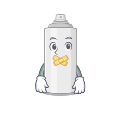 Hair spray cartoon character style having strange silent face