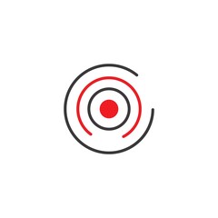 Target icon vector