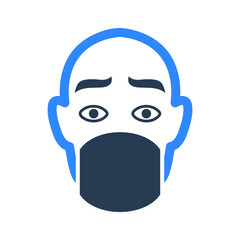 Mask on the face icon 