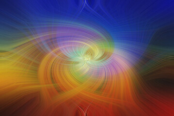 multicolored and abstract twirl in various artistic forms