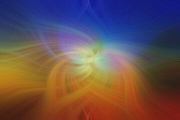 multicolored and abstract twirl in various artistic forms