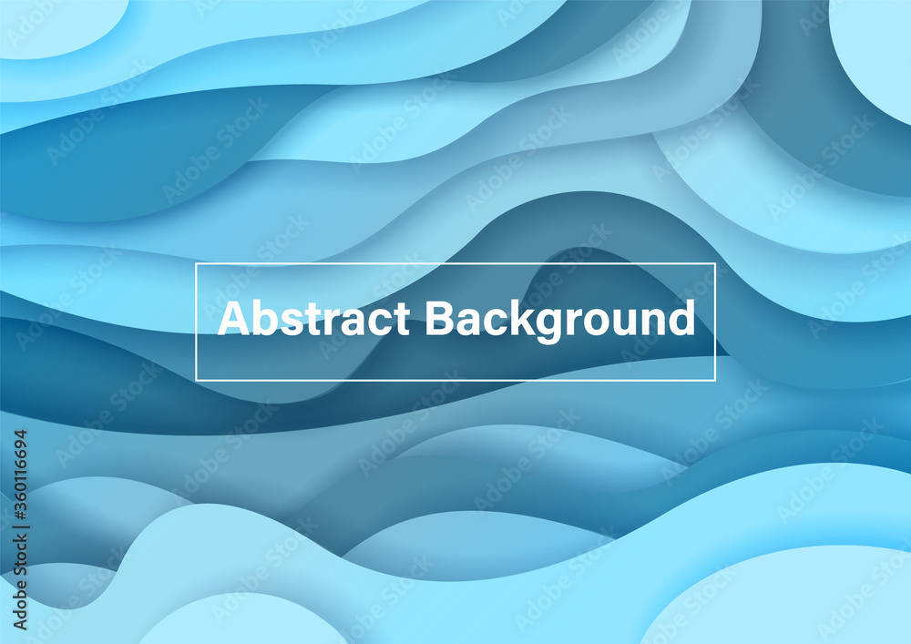 Poster white abstract background lettering on abstract texture in blue colors tone on paper pattern backgro