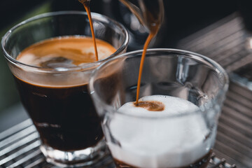 Make coffee from the machine at home.