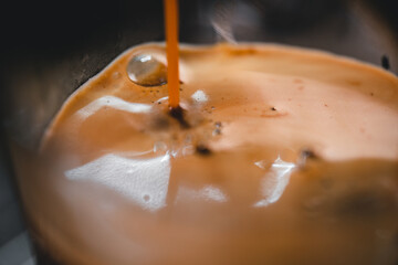 Make coffee from the machine at home.