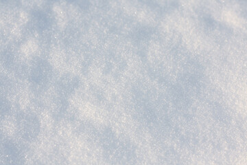 Beautiful winter background with clean snow close up.
