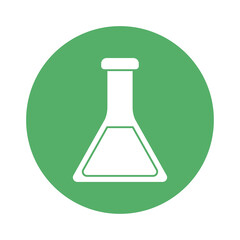 chemistry flask block style iconvector design