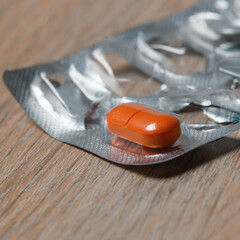 Empty blister packs of medicines. The lack of medicines for the treatment of viral diseases. The concept of expensive medicines and the lack of money to buy them.